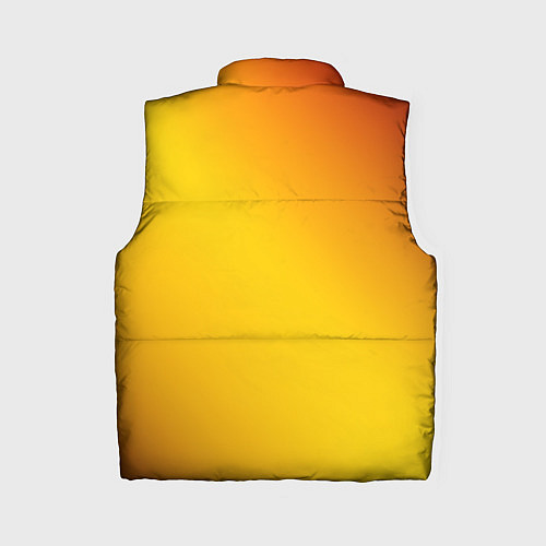 Женский жилет Color yellow red gradient / 3D-Черный – фото 2