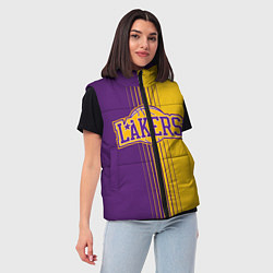 Женский жилет NBA Lakers LA, цвет: 3D-черный — фото 2