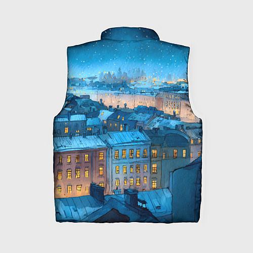Женский жилет Крыши зимнего Питера / 3D-Черный – фото 2
