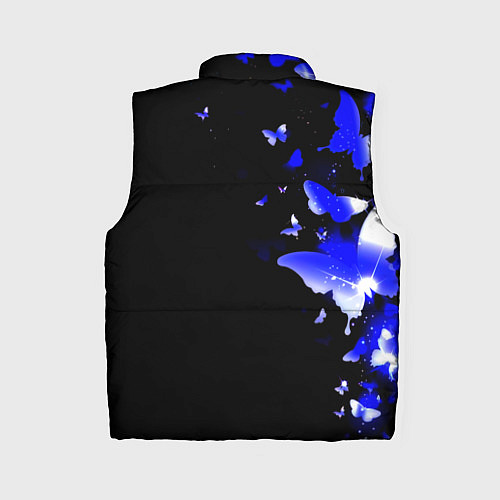Женский жилет Наполи бабочки текстура / 3D-Черный – фото 2