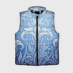 Женский жилет Ледяной цветочный орнамент, цвет: 3D-черный