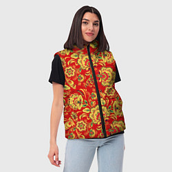 Женский жилет Хохлома, цвет: 3D-светло-серый — фото 2