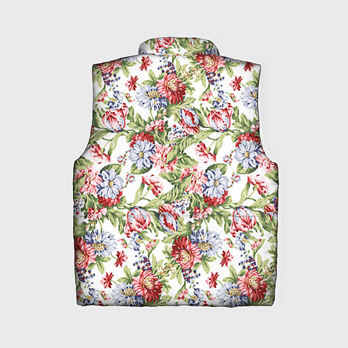 Женский жилет Цветы / 3D-Красный – фото 2