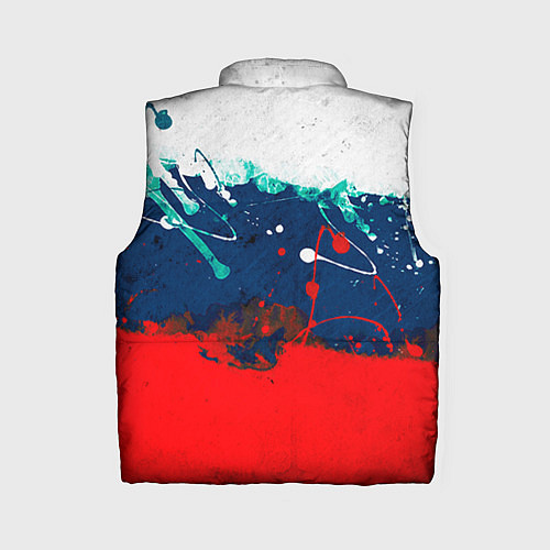 Женский жилет Триколор РФ / 3D-Красный – фото 2