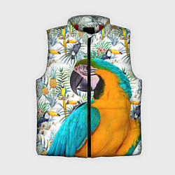 Женский жилет Летний попугай, цвет: 3D-красный