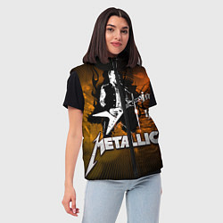 Женский жилет Metallica: James Hetfield, цвет: 3D-светло-серый — фото 2