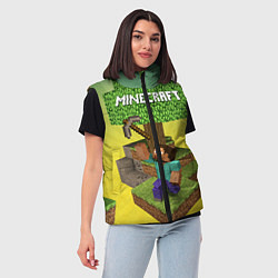 Женский жилет Minecraft Tree, цвет: 3D-красный — фото 2