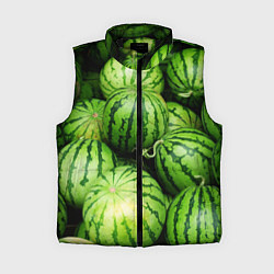 Женский жилет Арбузы, цвет: 3D-черный