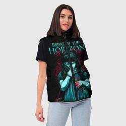 Женский жилет BMTH: Zombie Girl, цвет: 3D-черный — фото 2