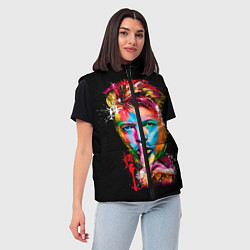 Женский жилет Дэвид Боуи, цвет: 3D-светло-серый — фото 2