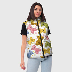 Женский жилет Любимые медвежата, цвет: 3D-красный — фото 2