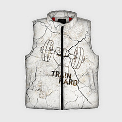 Женский жилет Train hard, цвет: 3D-красный