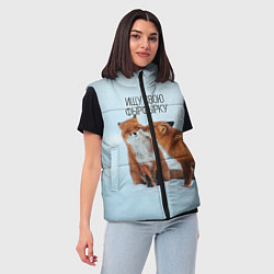 Женский жилет Ищу фырфырку, цвет: 3D-черный — фото 2