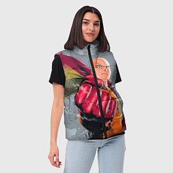 Женский жилет One Punch Man Fist, цвет: 3D-красный — фото 2