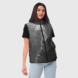 Женский жилет Воющий волк, цвет: 3D-светло-серый — фото 2