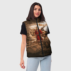 Женский жилет Русь священная, цвет: 3D-красный — фото 2