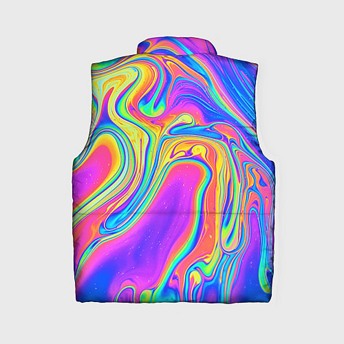 Женский жилет Цветные разводы / 3D-Черный – фото 2