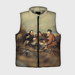 Женский жилет Русские охотники, цвет: 3D-светло-серый