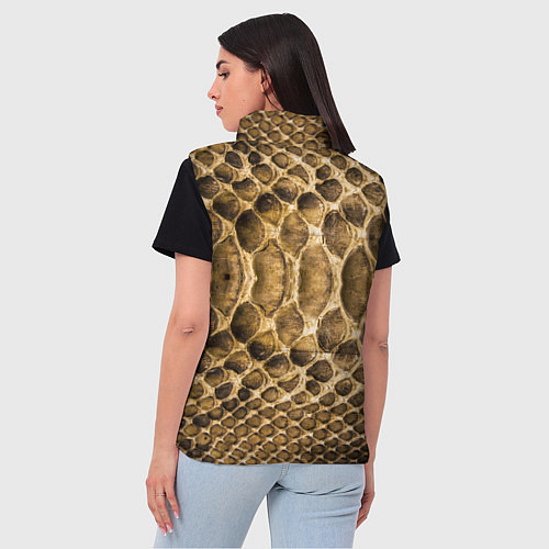 Женский жилет Змеиная кожа / 3D-Красный – фото 4