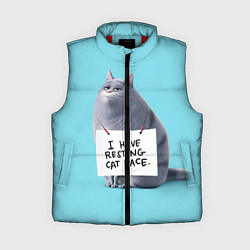 Женский жилет I have resing cat face, цвет: 3D-красный