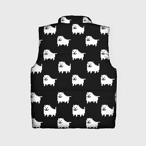 Женский жилет Undertale Annoying dog / 3D-Черный – фото 2