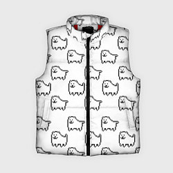 Женский жилет Undertale Annoying dog white, цвет: 3D-красный