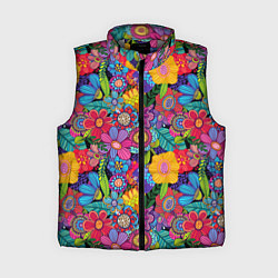 Женский жилет Яркие цветы