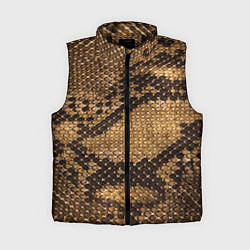 Женский жилет Змеиная кожа, цвет: 3D-черный