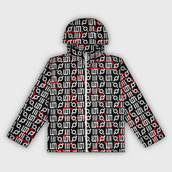 Ветровка с капюшоном женская 30 STM: Symbol Pattern, цвет: 3D-белый