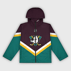 Ветровка с капюшоном женская NHL: Anaheim Ducks, цвет: 3D-черный