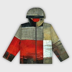 Ветровка с капюшоном женская Абстрактное искусство, цвет: 3D-черный