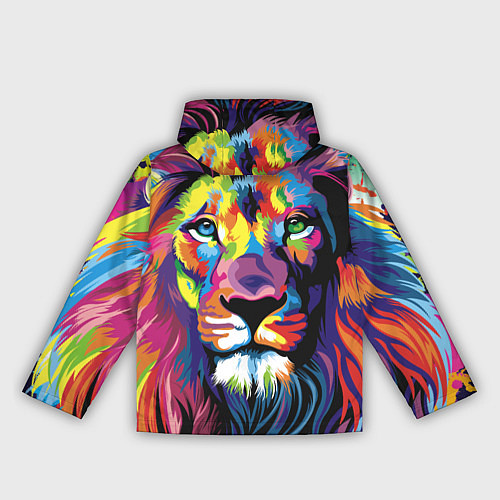 Женская ветровка Красочный лев / 3D-Белый – фото 2