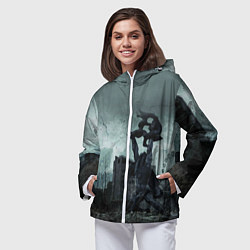Ветровка с капюшоном женская STALKER: Pripyat, цвет: 3D-белый — фото 2