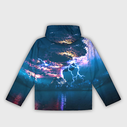 Женская ветровка Извержение вулкана / 3D-Белый – фото 2