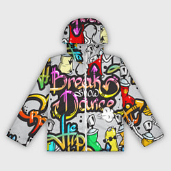 Ветровка с капюшоном женская Break Show Dance, цвет: 3D-белый