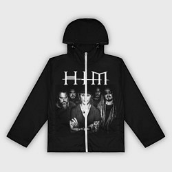 Ветровка с капюшоном женская HIM Rock, цвет: 3D-белый