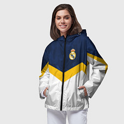 Ветровка с капюшоном женская Real Madrid FC: Sport, цвет: 3D-черный — фото 2