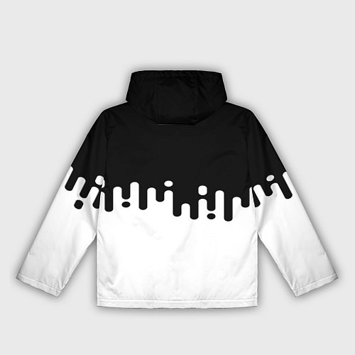 Женская ветровка Чёрно-белый узор / 3D-Белый – фото 2