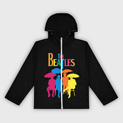 Ветровка с капюшоном женская The Beatles: Colour Rain, цвет: 3D-белый