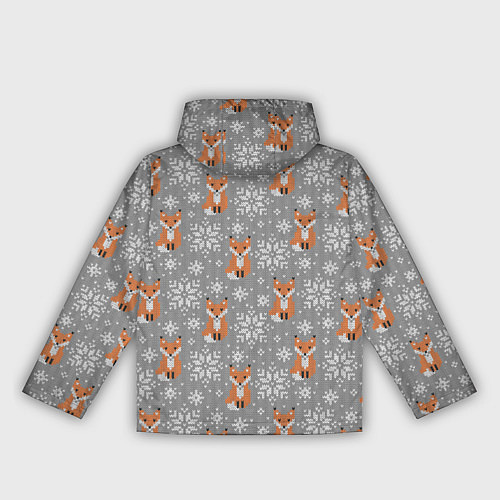 Женская ветровка Зимние лисицы / 3D-Белый – фото 2