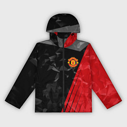 Ветровка с капюшоном женская FC Manchester United: Abstract, цвет: 3D-черный