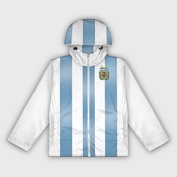Ветровка с капюшоном женская Сборная Аргентины: ЧМ-2018, цвет: 3D-белый
