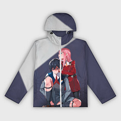 Ветровка с капюшоном женская Darling in the FranXX, цвет: 3D-белый