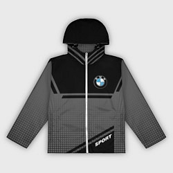 Ветровка с капюшоном женская BMW SPORT БМВ СПОРТ, цвет: 3D-белый