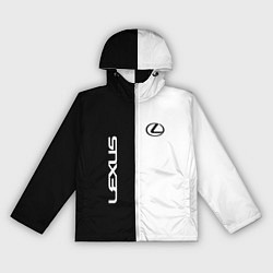 Ветровка с капюшоном женская Lexus: Black & White, цвет: 3D-белый