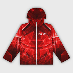 Ветровка с капюшоном женская Mass Effect: Red Armor N7, цвет: 3D-белый
