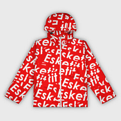 Ветровка с капюшоном женская Esketit Pattern, цвет: 3D-белый