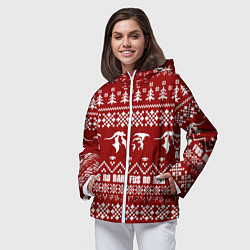 Ветровка с капюшоном женская Winter TES, цвет: 3D-белый — фото 2