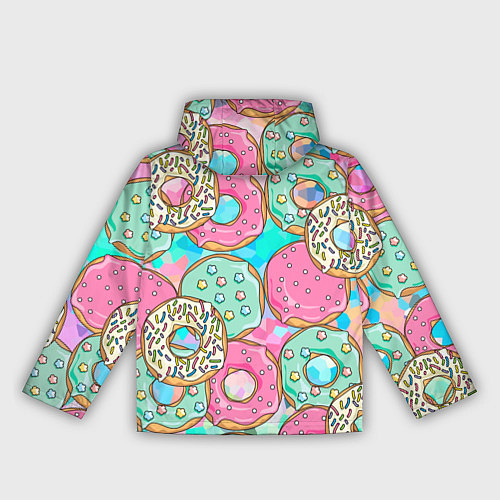 Женская ветровка Сахарные пончики / 3D-Белый – фото 2