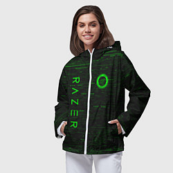 Ветровка с капюшоном женская RAZER, цвет: 3D-белый — фото 2